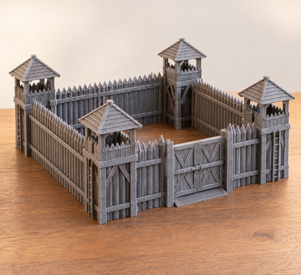 Fortin Bois Multiparts 28Mm For Wargame Kreative Designinspiration für den 3D-Druck