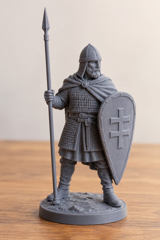 Medieval Lithuanian Spearman Infantry Ispirazione di design creativo per stampa 3D