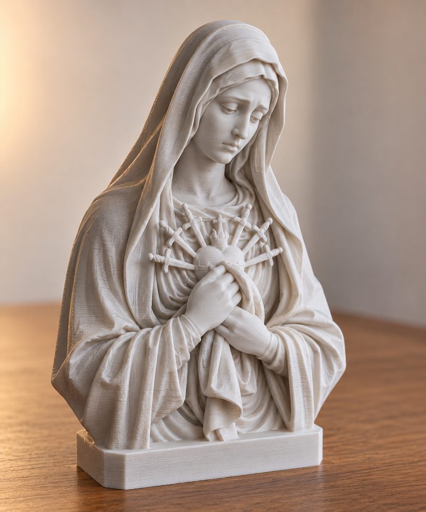 Sorrowful Madonna Inspiración de diseño creativo para impresión 3D