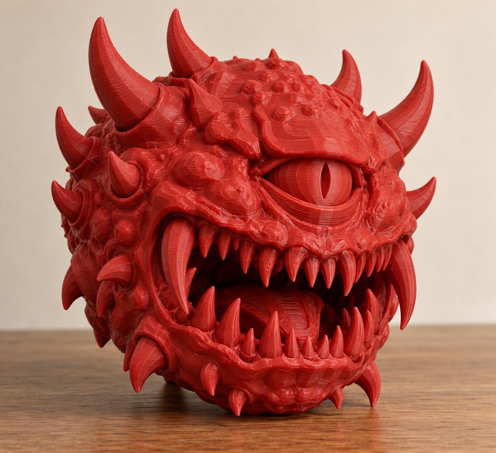 Doom Demon Head 3D Printing Creative Design Inspiration