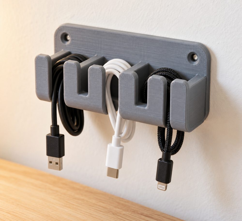 Cable Retainer Wall Mounted إلهام تصميم إبداعي للطباعة ثلاثية الأبعاد