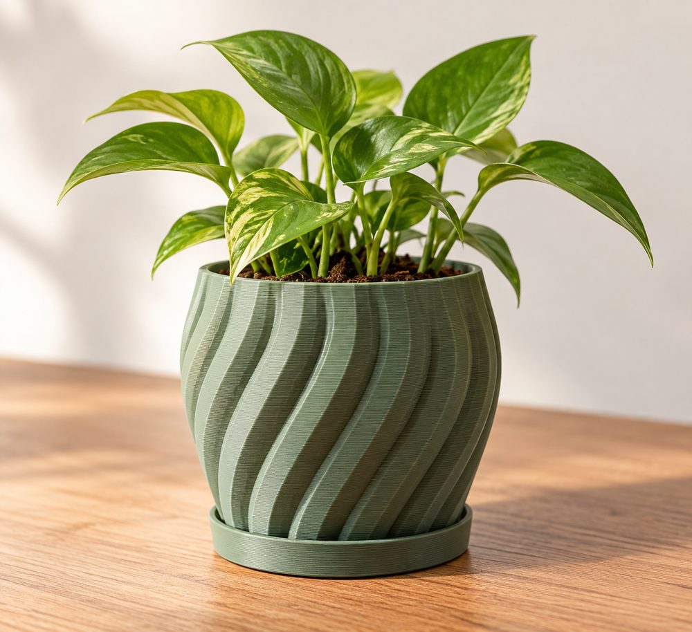 Flowerpot إلهام تصميم إبداعي للطباعة ثلاثية الأبعاد