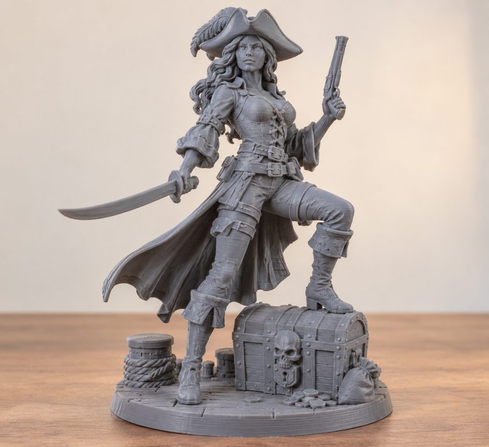 Pirate Striker Set Corsair Female Collection Inspiración de diseño creativo para impresión 3D