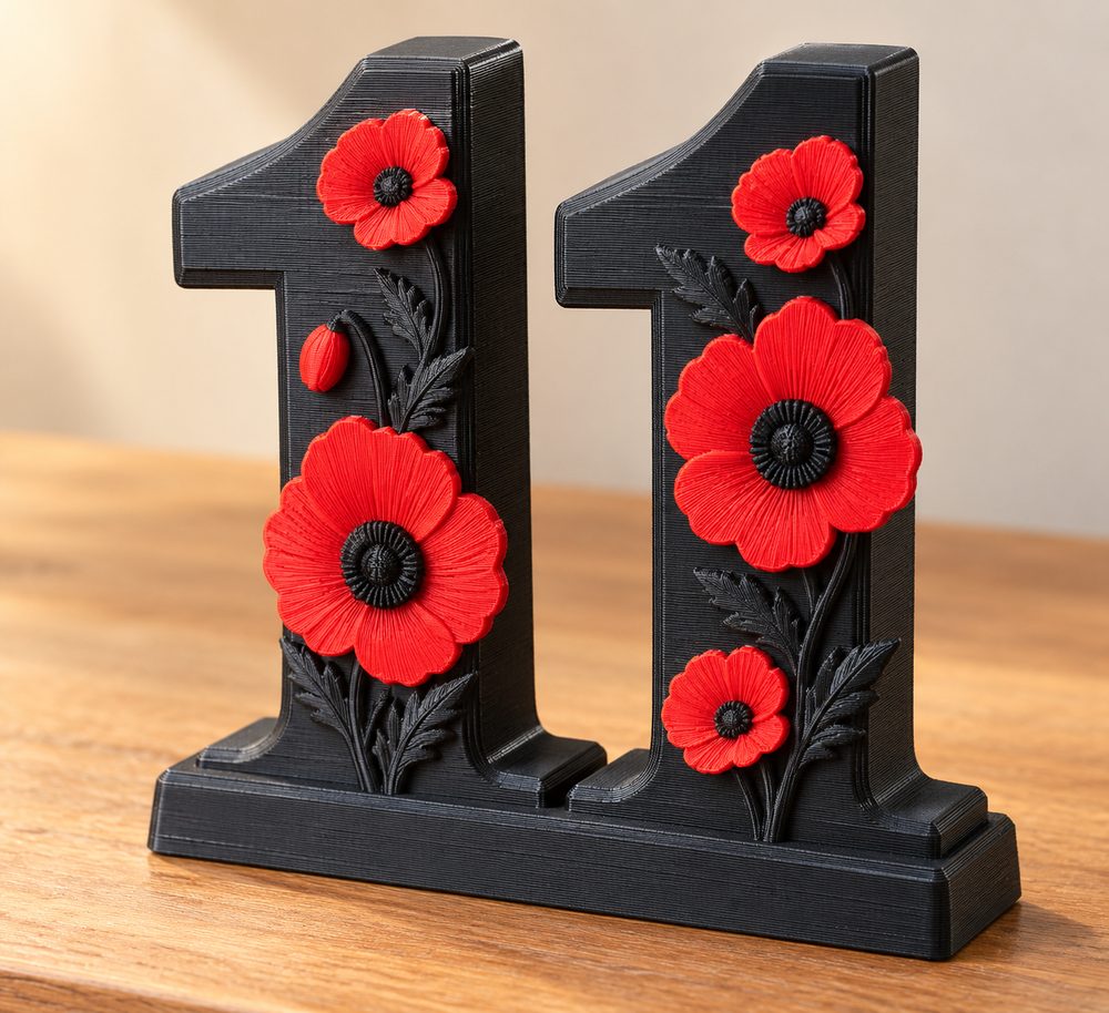 11Th Poppy Poppy Day 3D Printing Creative Design Inspiration