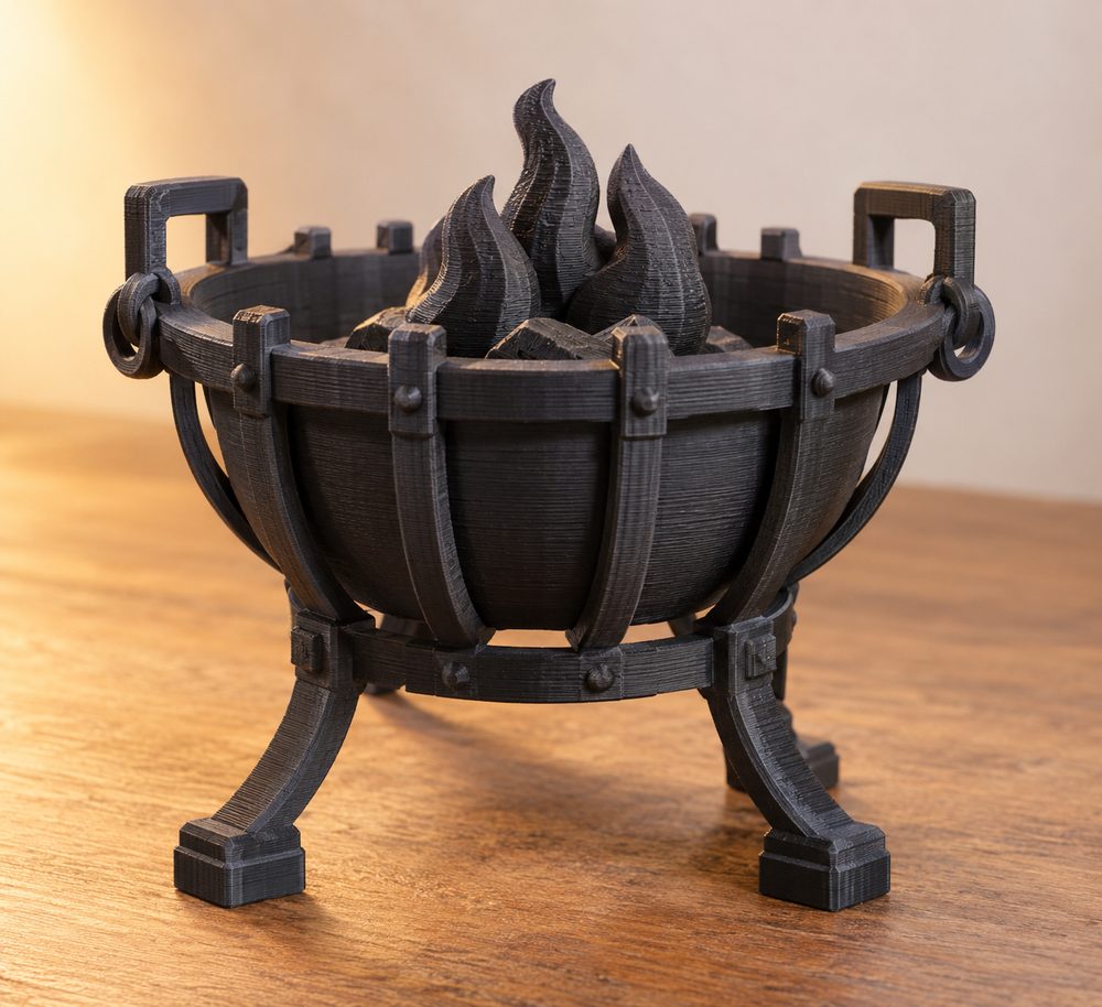 Brazier Pre Supported Ispirazione di design creativo per stampa 3D