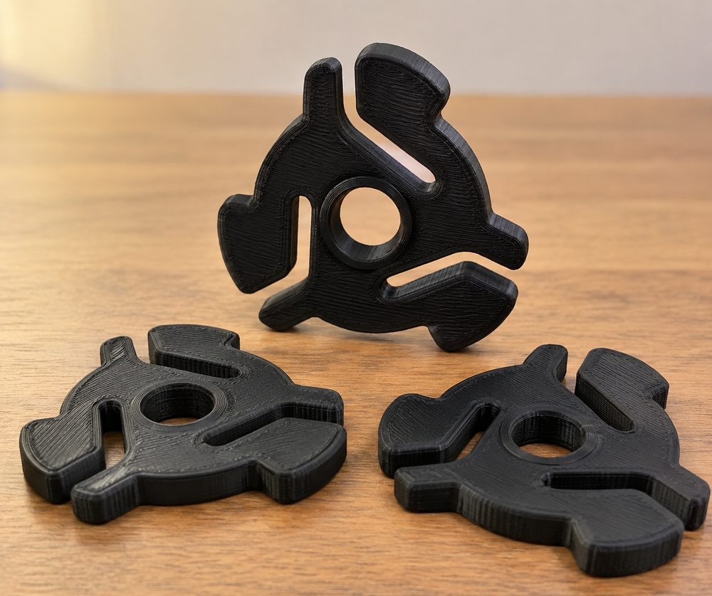 Rpm Vinyl Adapters Inspiração de design criativo para impressão 3D