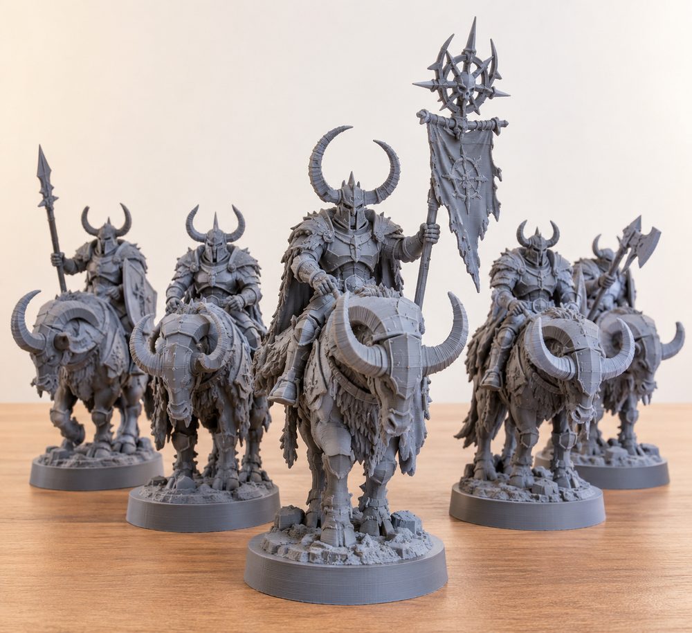 Horned Riders Leader Set Kreative Designinspiration für den 3D-Druck