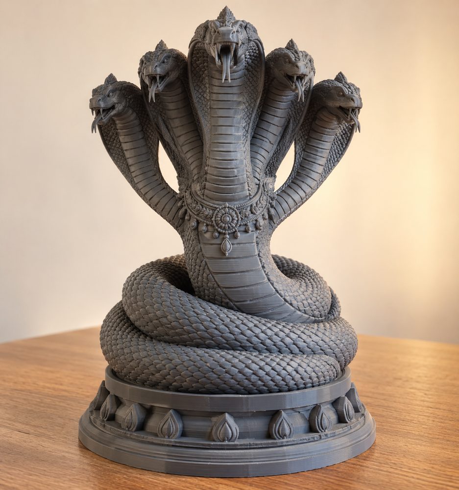 Vasuki The Naga Lord إلهام تصميم إبداعي للطباعة ثلاثية الأبعاد
