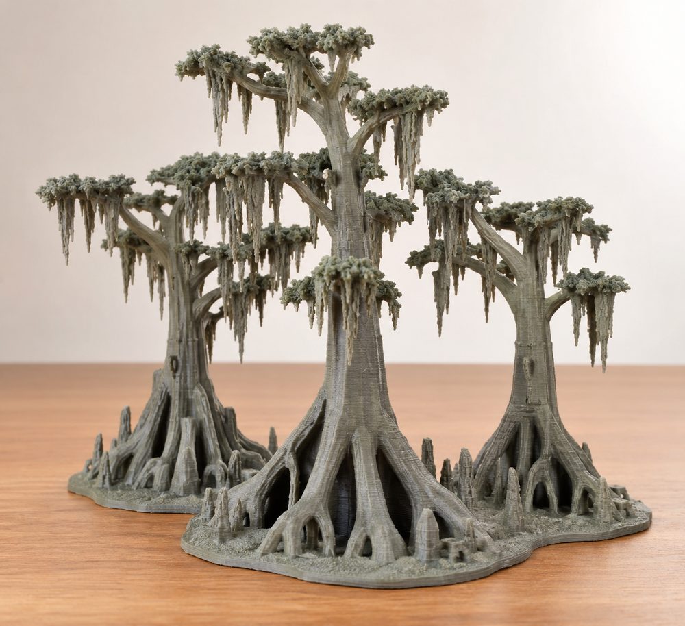 Swamp Trees Inspirasi desain kreatif untuk pencetakan 3D