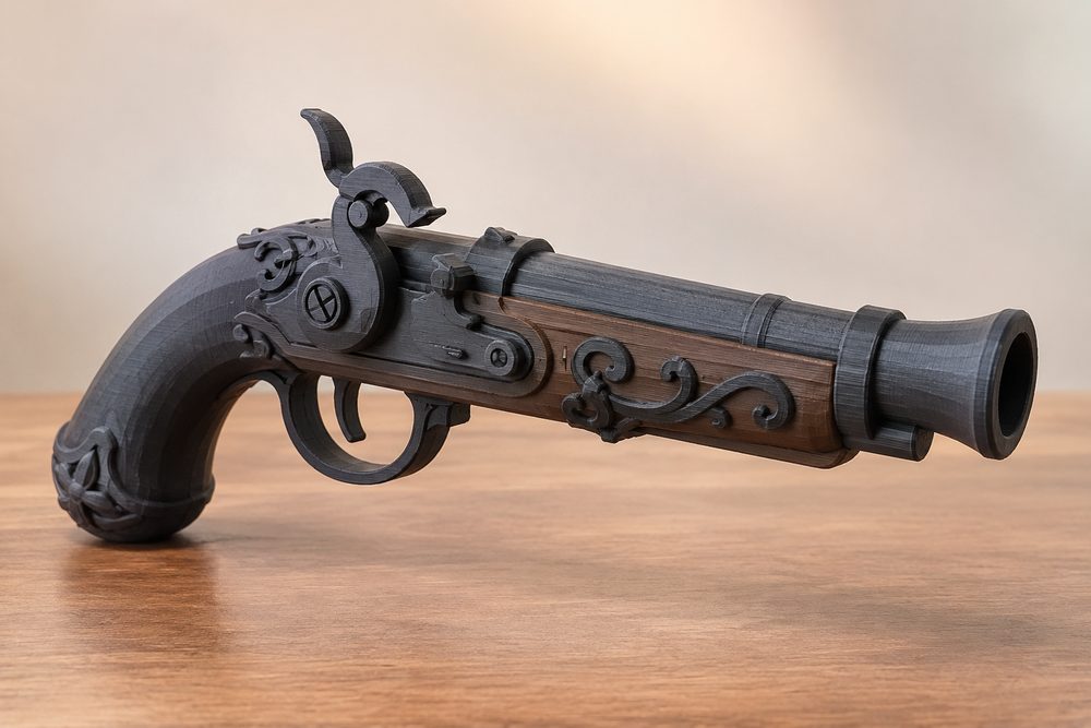 Pirate Marauder Shooting Corsair Pistol Ispirazione di design creativo per stampa 3D