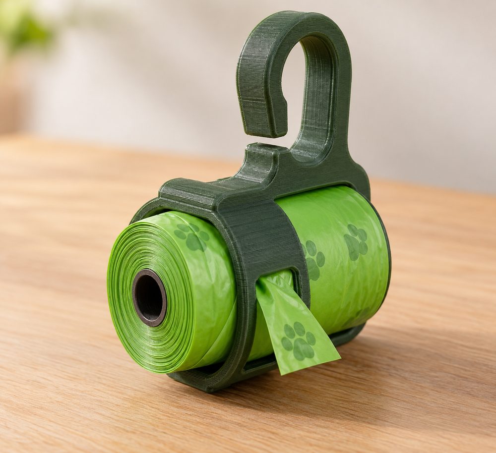 Dog Poop Bag Zip Clip Inspirasi desain kreatif untuk pencetakan 3D