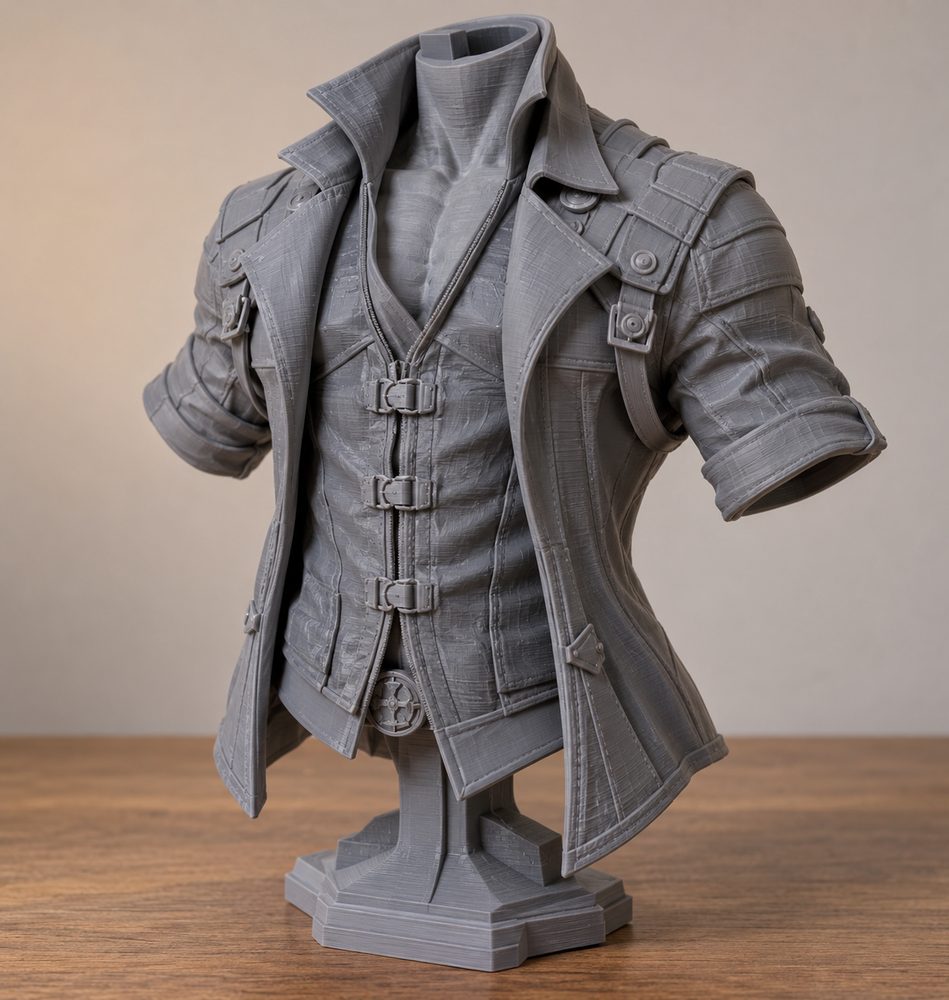 Devil May Cry Jackpot Statue Part Dante Torso 3Dプリント創作デザインのインスピレーション