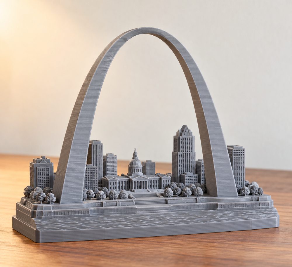 3D St Louis Digital Files 3D 3D Baskı için Yaratıcı Tasarım İlhamı