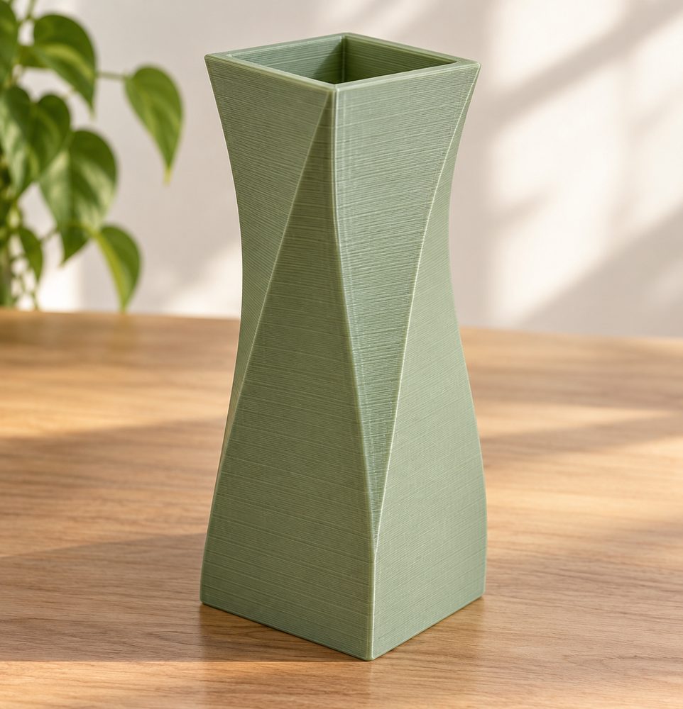 Vase Quadrangular Inspirasi desain kreatif untuk pencetakan 3D