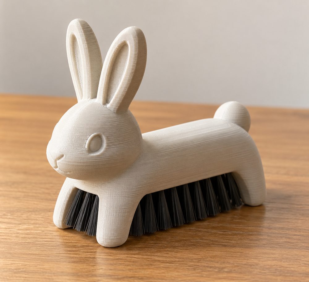 Rabbit Brush Ispirazione di design creativo per stampa 3D