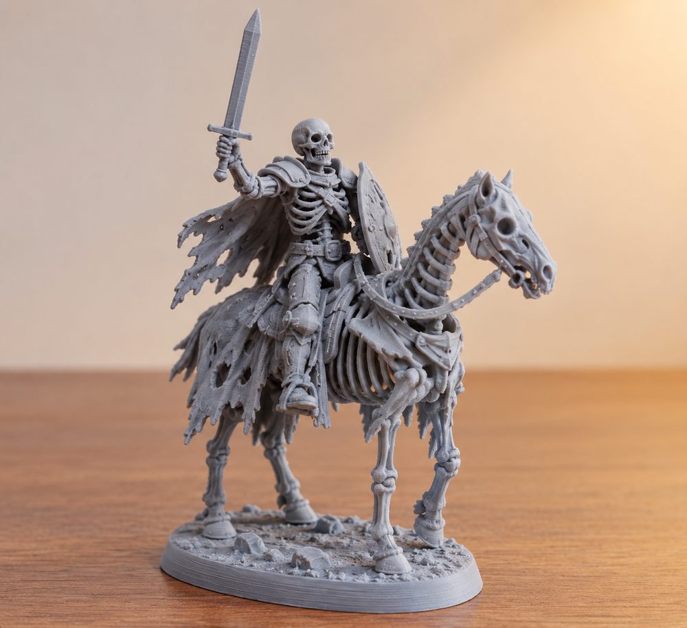 Skeleton Cavalry 28Mm For Wargame Идея креативного дизайна для 3D-печати