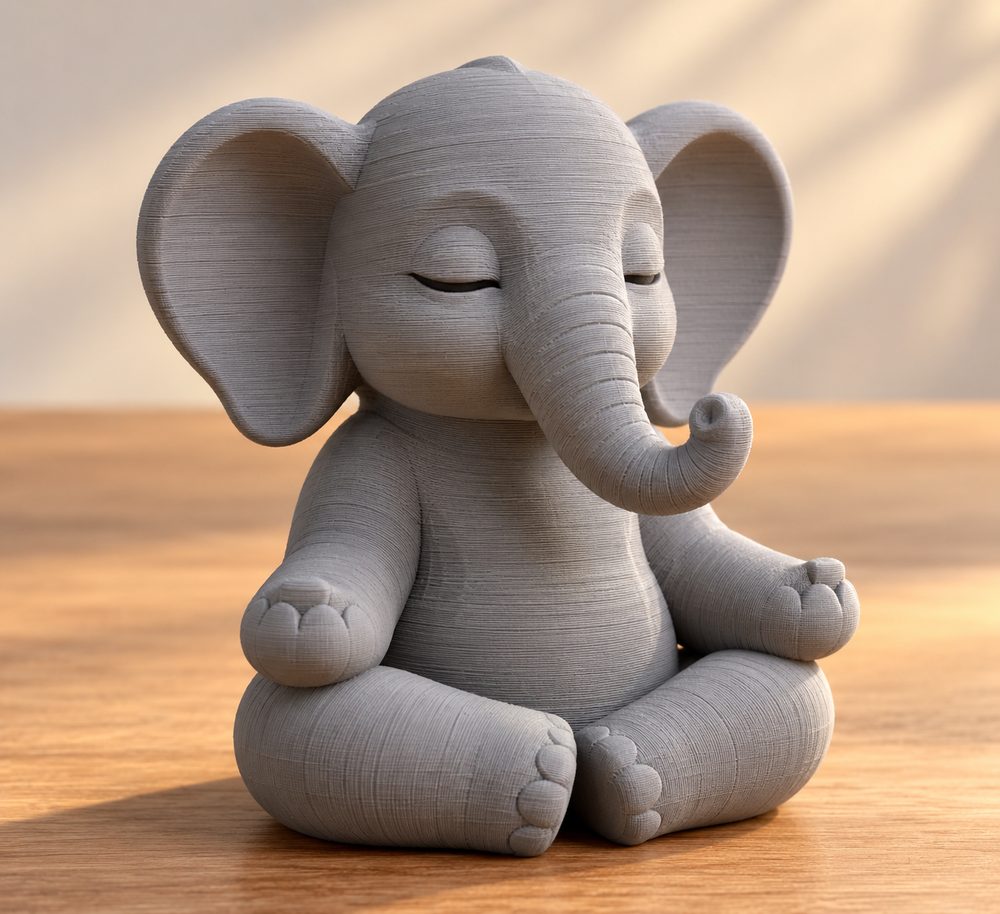 Serene Elephant 3D Printing Creative Design Inspiration