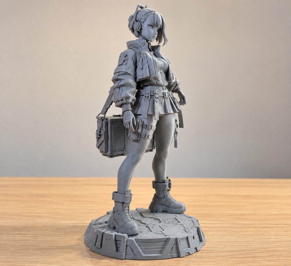 Cyberpunk Hikari Hakata Kai Group Member 3D Baskı için Yaratıcı Tasarım İlhamı
