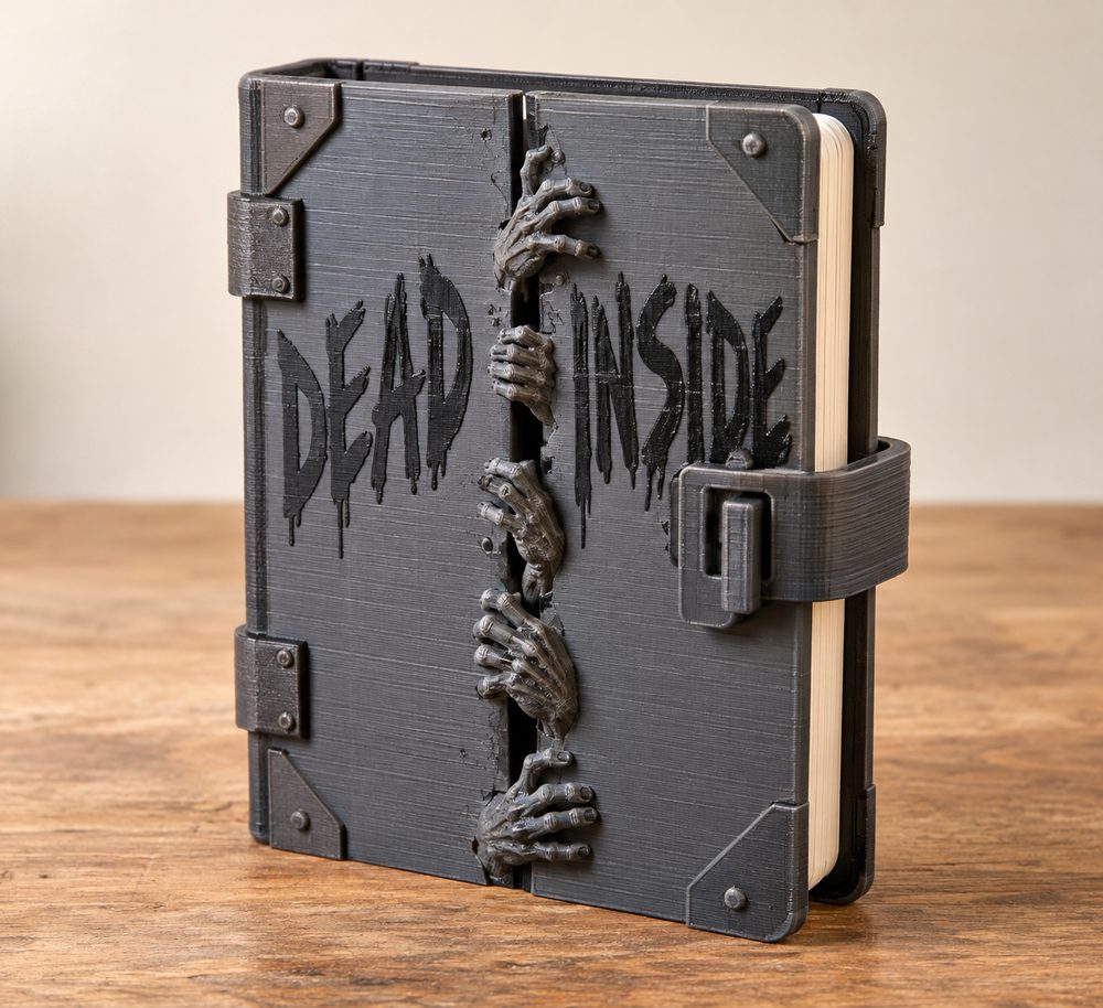 Walking Dead Dead Inside Journal Inspiração de design criativo para impressão 3D