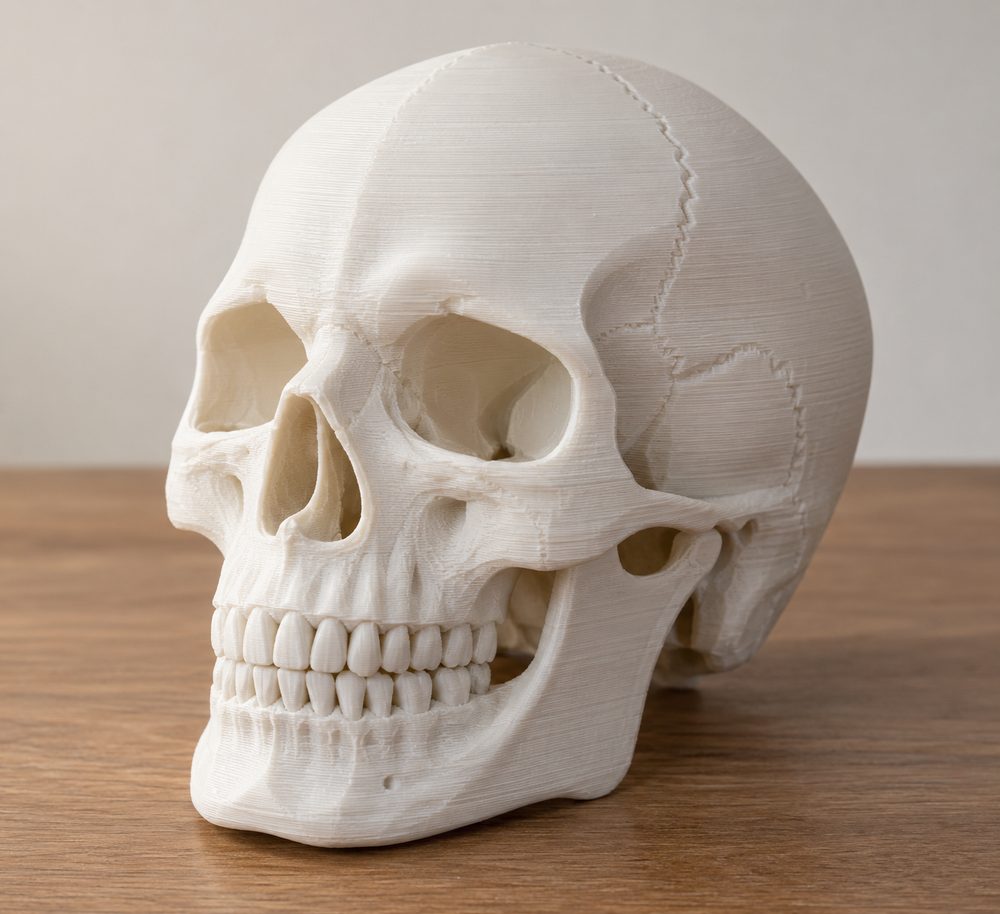 Skull إلهام تصميم إبداعي للطباعة ثلاثية الأبعاد