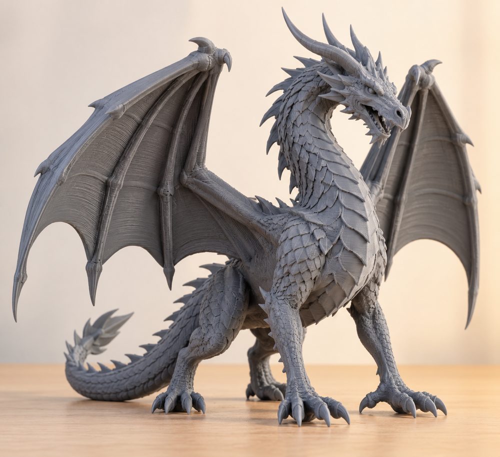 O Elle Dragon Pre Supported Variants 3D 프린팅 창의 디자인 영감