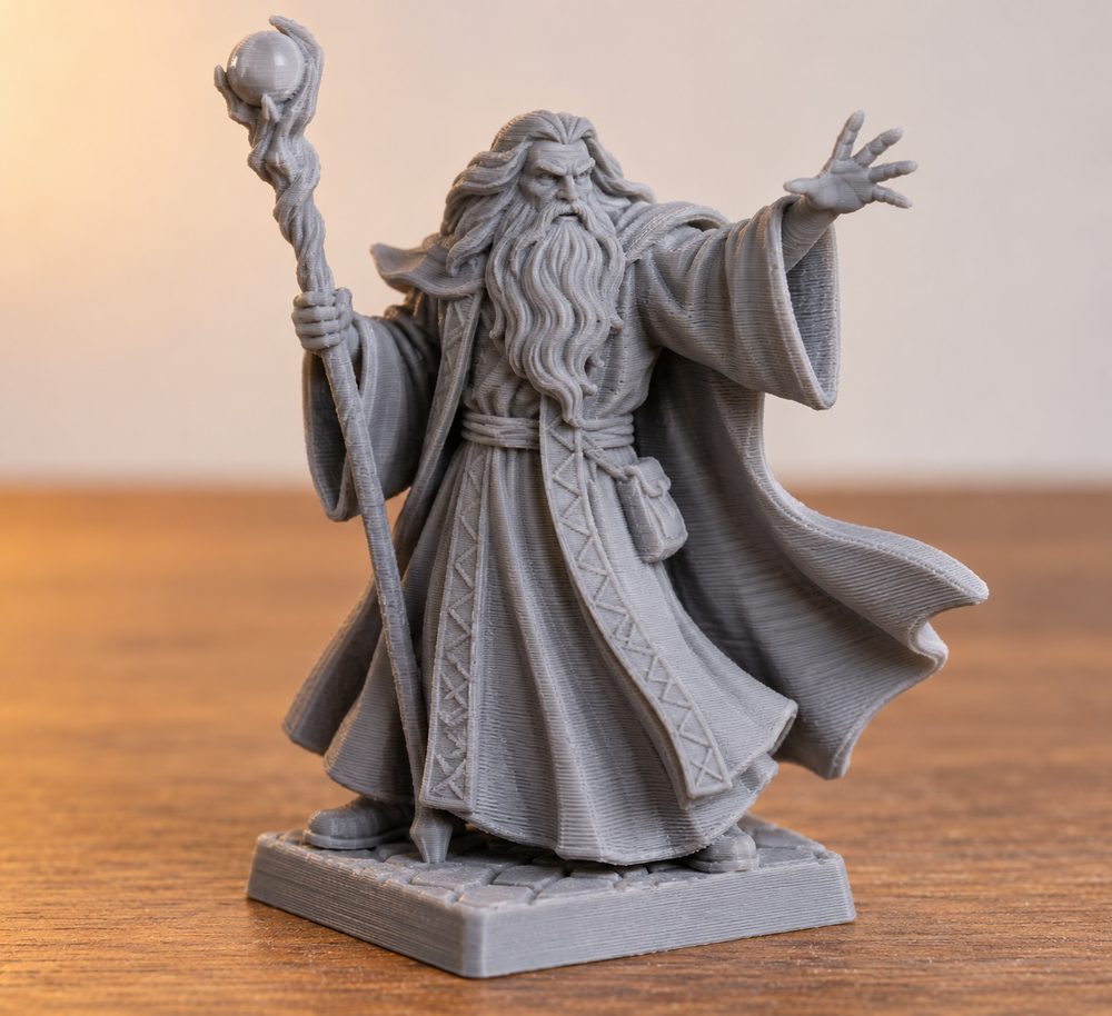 Heroquest Wizard Resculpt Creatieve ontwerpinspiratie voor 3D-printen