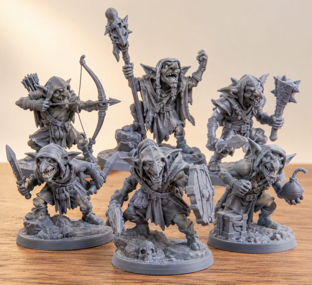 Maznar Goblins Bundle Presupported Inspirasi desain kreatif untuk pencetakan 3D