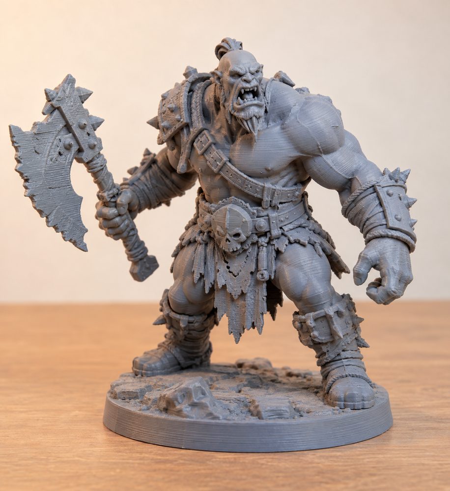 Ogre Lord Berserker Mm Presupported Inspirasi desain kreatif untuk pencetakan 3D