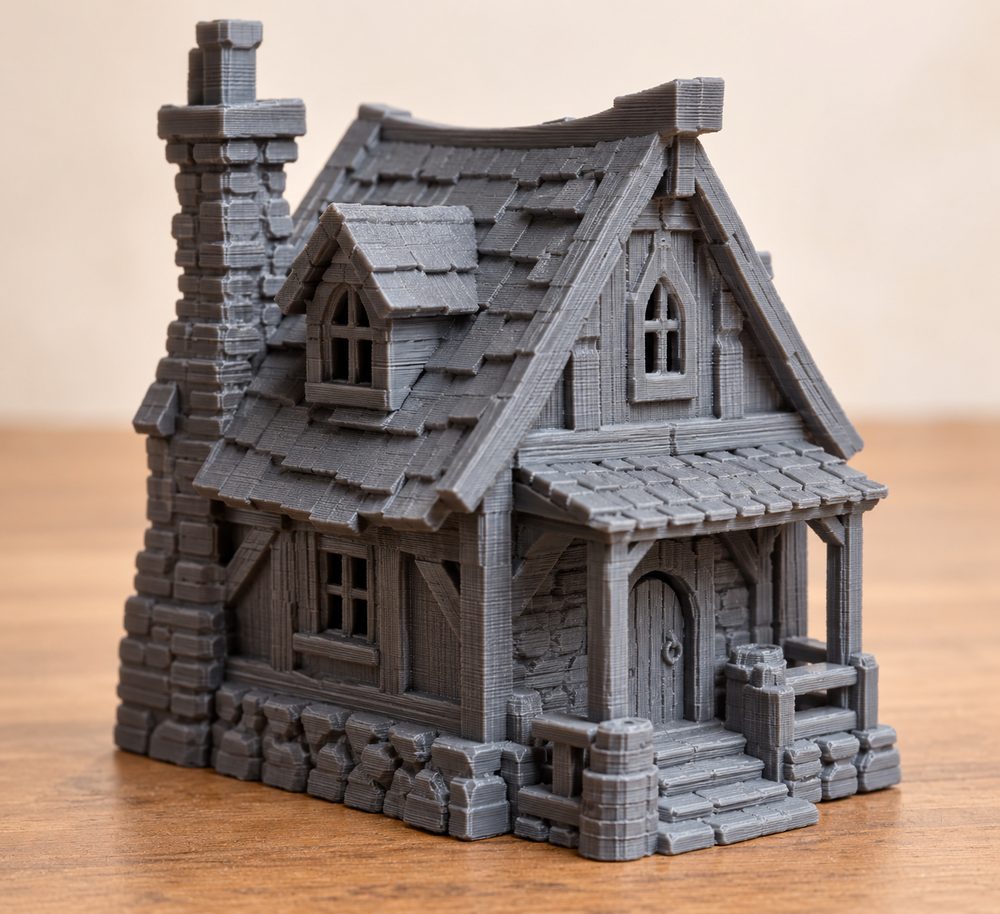 Cursed Town Small Houses Free Sample Cảm hứng thiết kế sáng tạo cho in 3D