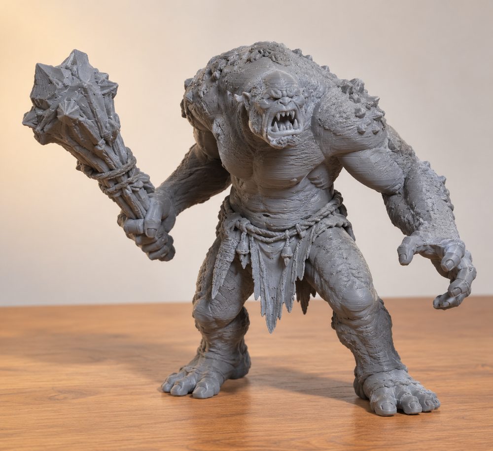 Cave Troll Presupported Ispirazione di design creativo per stampa 3D