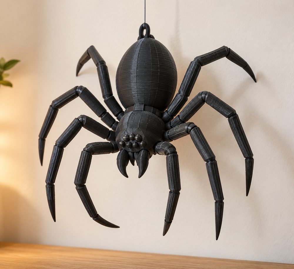 Giant Spider Hanging Presupported Inspirasi desain kreatif untuk pencetakan 3D