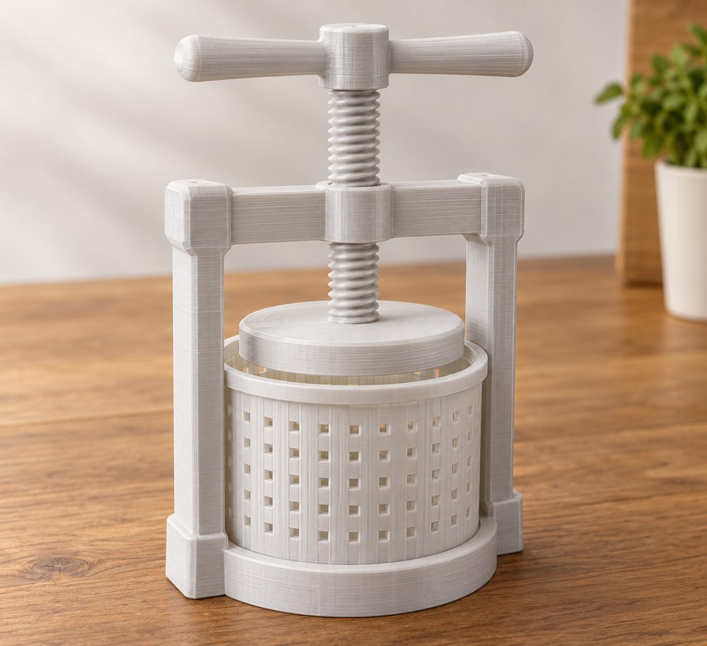 Cheese Press Screw 3D Printing Creative Design Inspiration