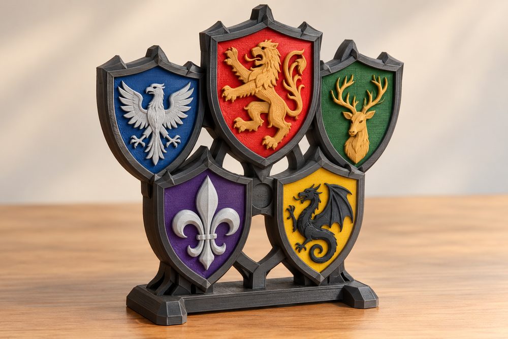 Five Coats Of Arms 3D Printing Creative Design Inspiration