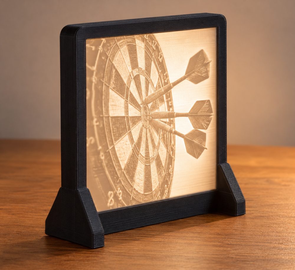 Dart Lithophane Kreative Designinspiration für den 3D-Druck
