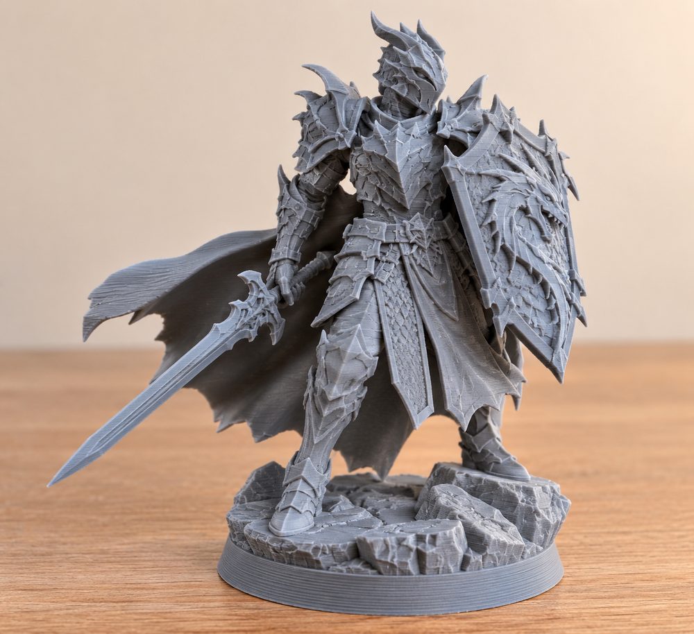 32Mm Dragon Knight Presupported3D打印创意设计灵感