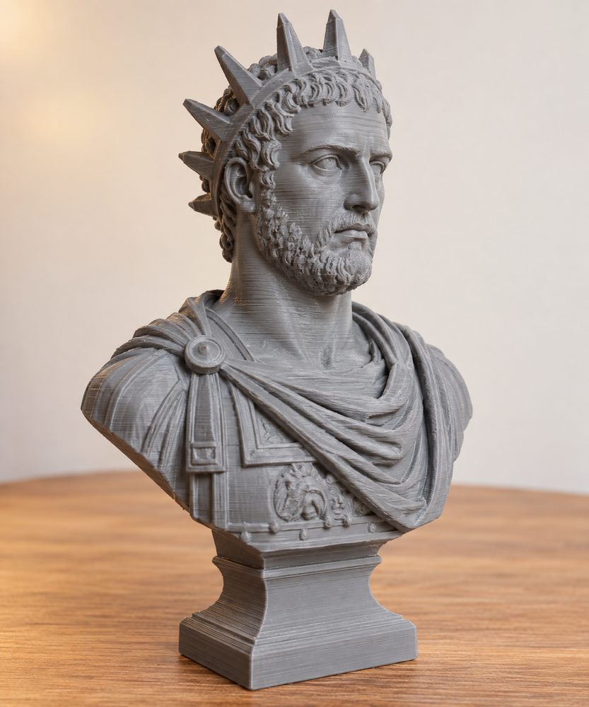 Portrait Of The Emperor Gallien إلهام تصميم إبداعي للطباعة ثلاثية الأبعاد