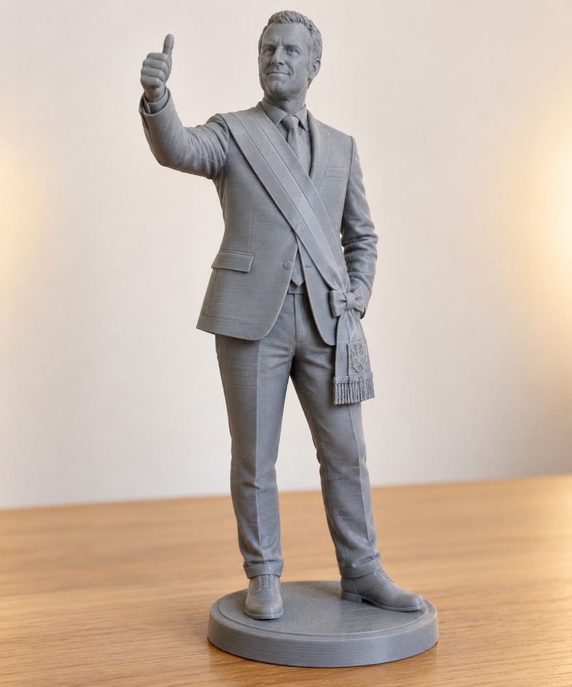 Statue Of Mayor Flavio Tosi Inspiración de diseño creativo para impresión 3D