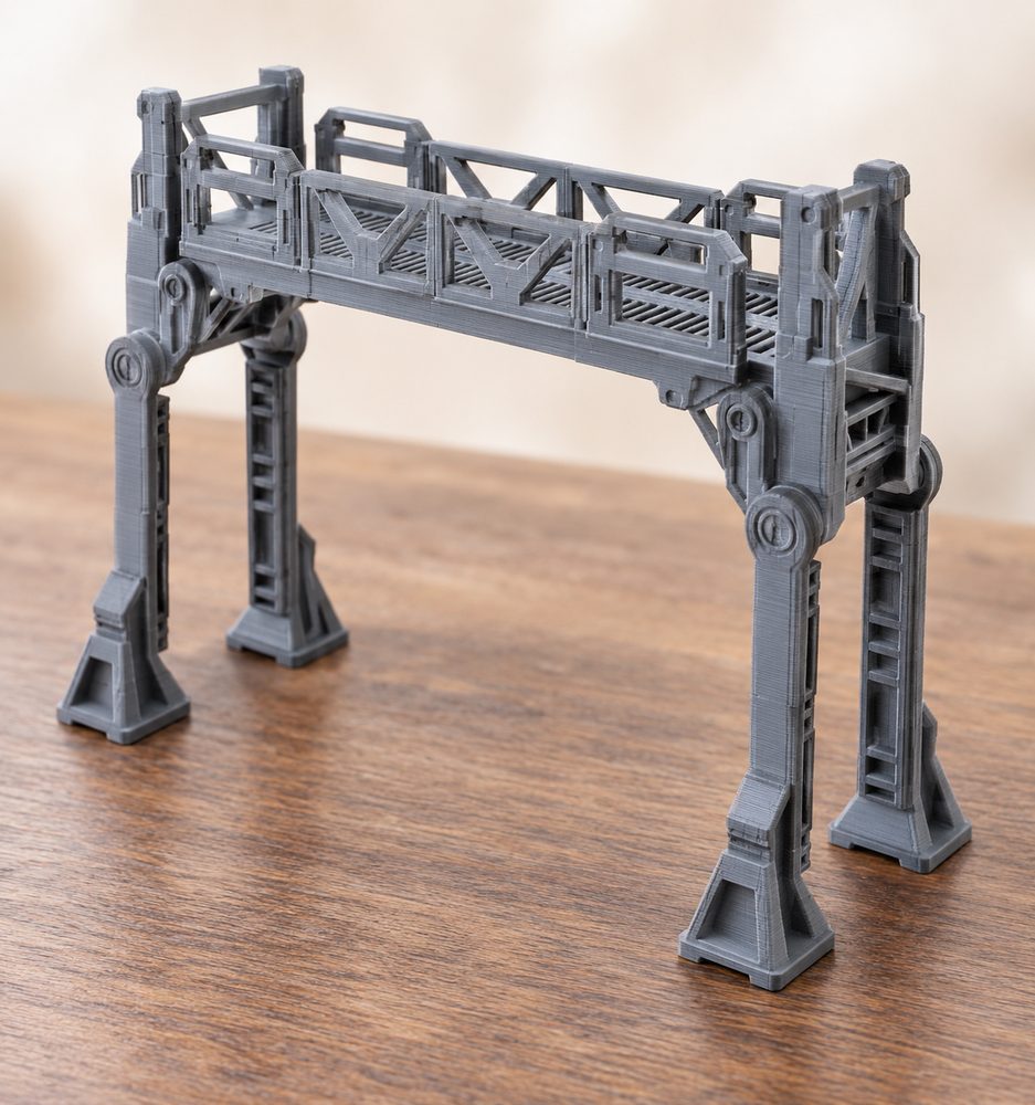 Flatline City Second Wave Walkway Hinges Gantry Stilts Openl Inspirasi desain kreatif untuk pencetakan 3D