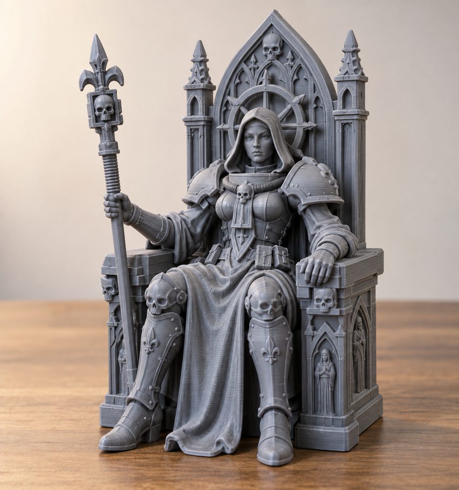 Sister Of The Throne แรงบันดาลใจการออกแบบสร้างสรรค์สำหรับการพิมพ์ 3D