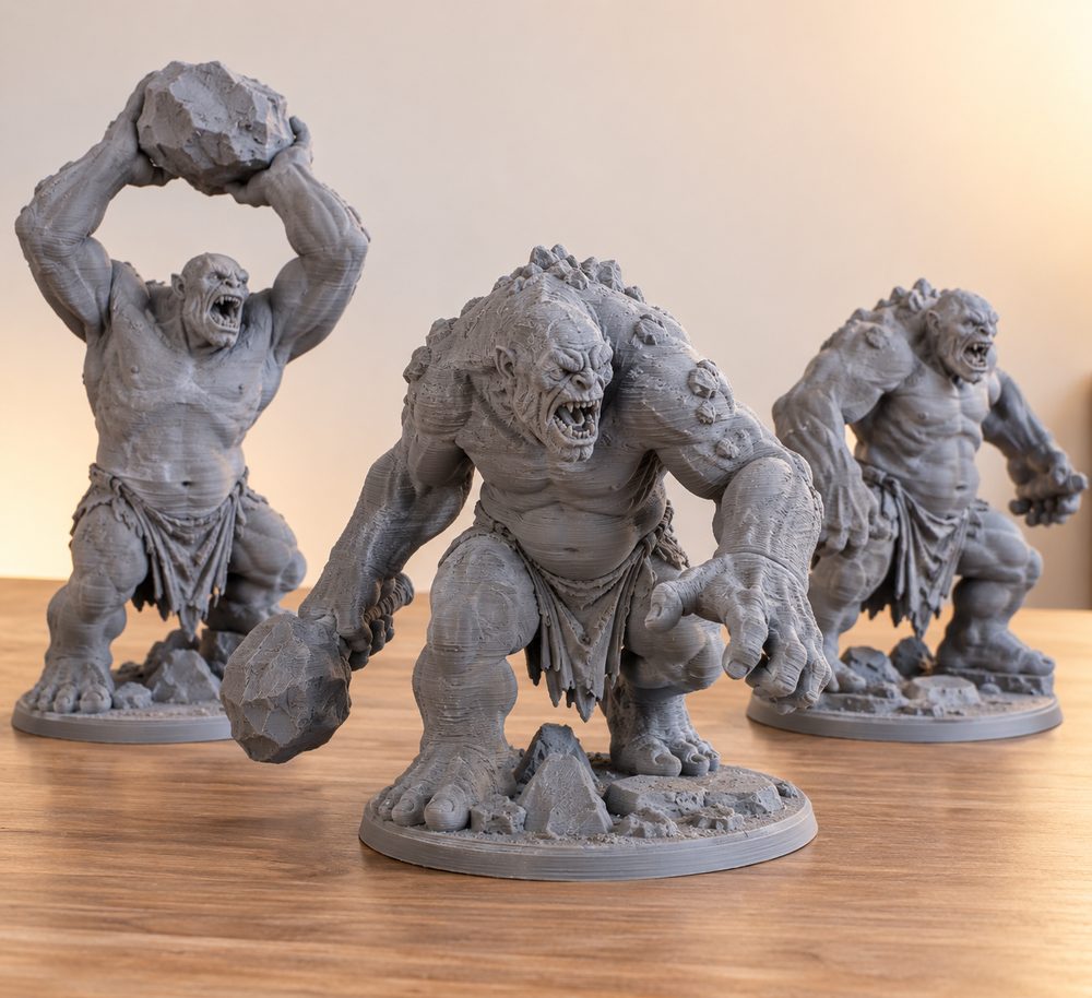 Cave Troll Pack Presupported Creatieve ontwerpinspiratie voor 3D-printen