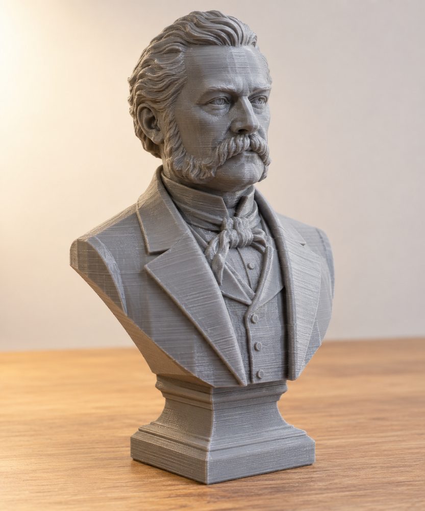 Reizner Jnos Bust In Szeged Hungary Inspiración de diseño creativo para impresión 3D