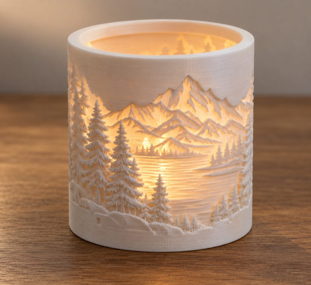 Votive Relief Inspiración de diseño creativo para impresión 3D