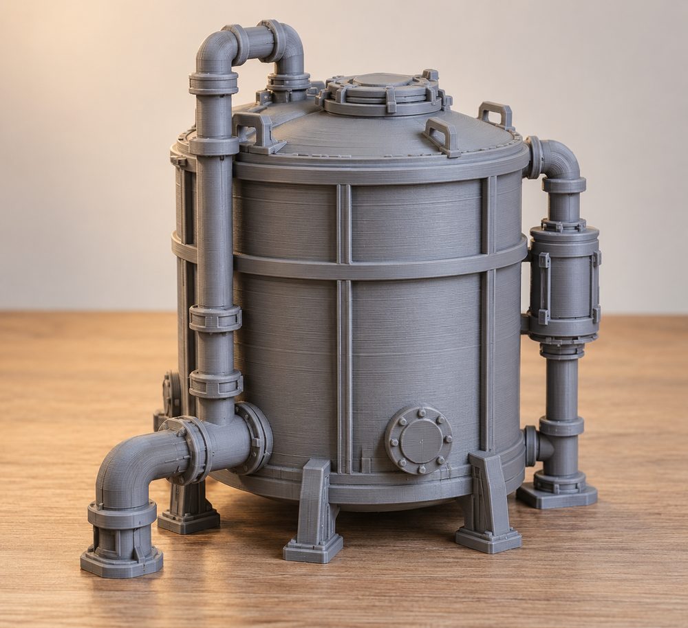 Modular Pipes System Large Chemical Vat Cảm hứng thiết kế sáng tạo cho in 3D