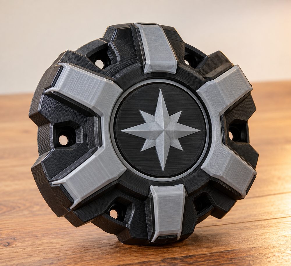 Polaris Rzr Hub Cap Multi Material 3D Printing Creative Design Inspiration