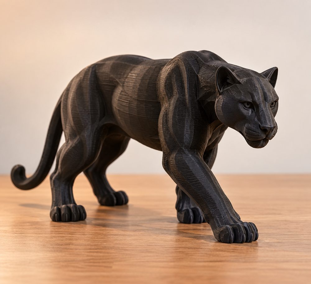 Blackpanther Inspiración de diseño creativo para impresión 3D