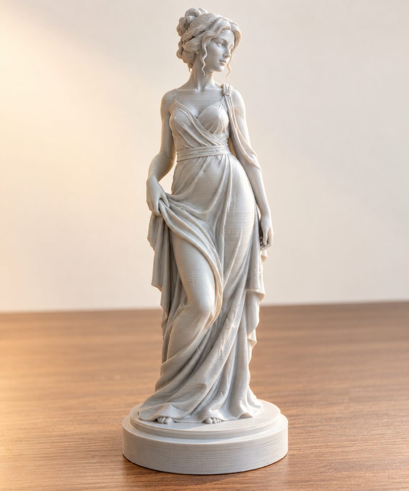 Statue Of A Woman Inspirasi desain kreatif untuk pencetakan 3D