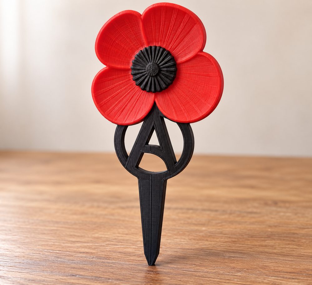 Athiest Religious Poppy Ground Memorials 3D Baskı için Yaratıcı Tasarım İlhamı