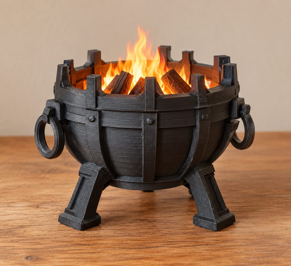 Lit Brazier Pre Supported Inspiración de diseño creativo para impresión 3D