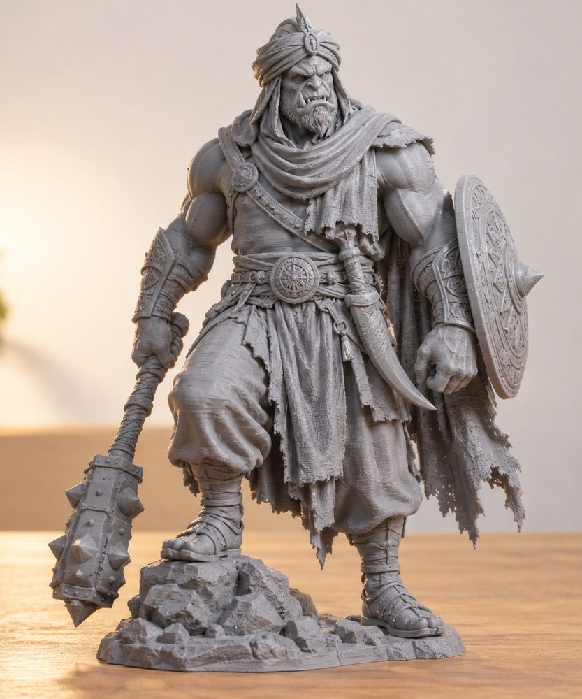 Persian Orc Saracen Giant Support Ready Inspirasi desain kreatif untuk pencetakan 3D
