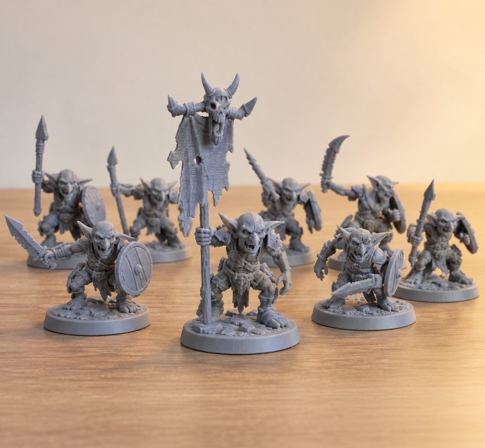 Maznar Goblin Army Presupported Models Inspirasi desain kreatif untuk pencetakan 3D